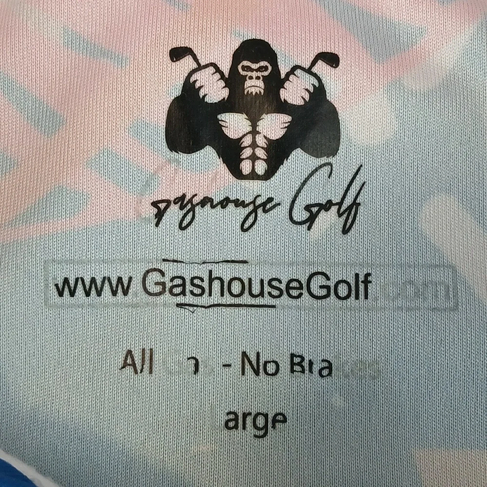 Gashouse‎ Golf Large Mens Polo Shirt Stretch Performance 21x30